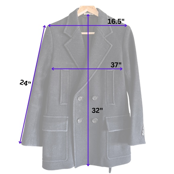 AURALEE | Wool Silk Melton Half Coat – Black (Size 1, Made in Japan) - Picture 15 of 15
